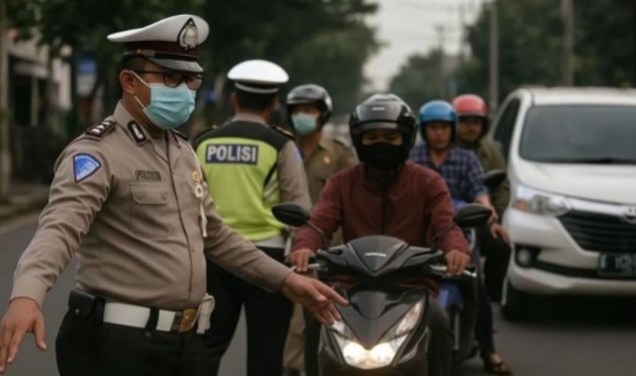 Tilang Manual Kembali diberlakukan di Surabaya